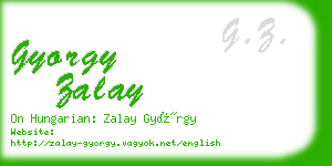 gyorgy zalay business card